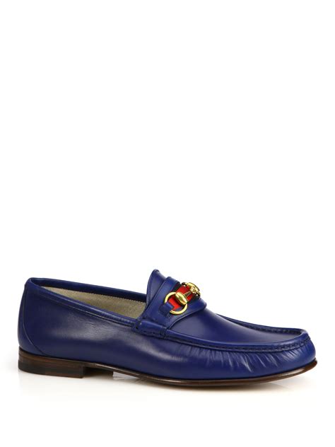 gucci blue loafers men's|Gucci loafer lowest price.